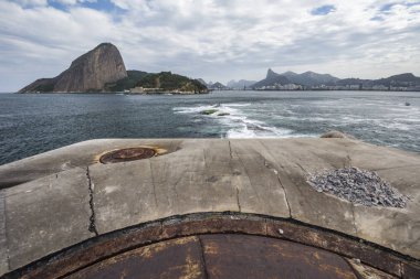 Guanabara Körfezi'Laje Fort görünümünden