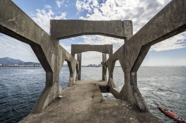 Guanabara Körfezi'Laje Fort görünümünden