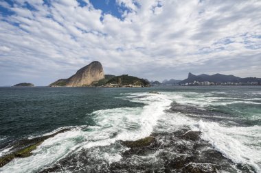 Guanabara Körfezi'Laje Fort görünümünden