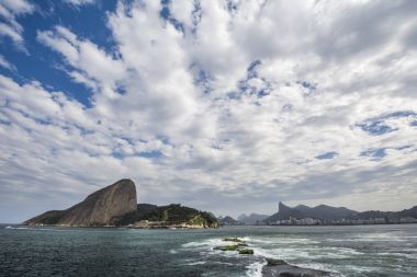 Guanabara Körfezi'Laje Fort görünümünden