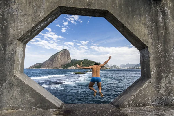 Guanabara Körfezi'Laje Fort görünümünden
