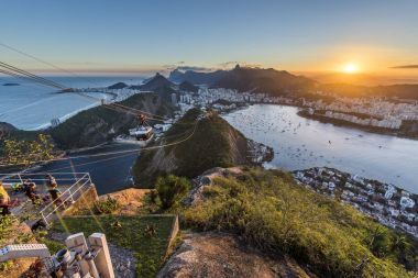 Sugar Loaf günbatımı sırasında görüntülemek 