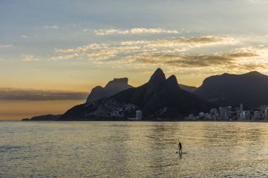 Ipanema Plajı gün batımı