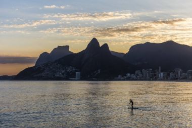 Ipanema Plajı gün batımı