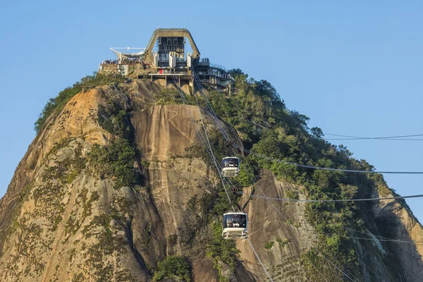 Cable cars in Po de Acar — Stock Photo, Image