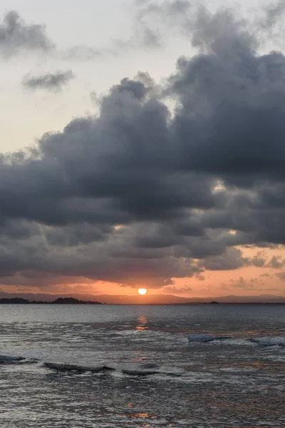 Sonnenuntergang am Ponta do mut, barra grande — Stockfoto