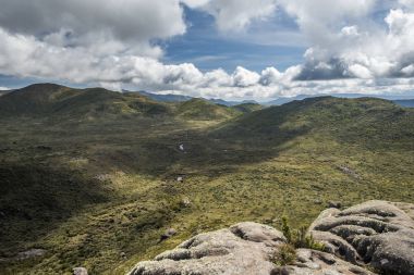 Hiking the mountains of Itatiaia National Park clipart