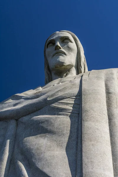 Statue Cristo Redentor au sommet de Morro do Corcovado — Photo