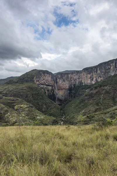 Tabuleiro-vízesés, a Serra do Pombal State Park — Stock Fotó