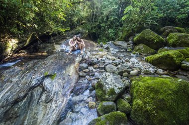 Atlantik Rainforest nehir mavi Havuzu