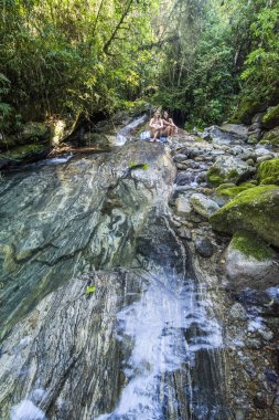 Atlantik Rainforest nehir mavi Havuzu