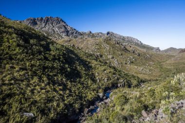 Itatiaia Milli Parkı, dağlarda trekking görüntülemek, 