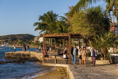 Orla Bardot (Bardot Boardwalk) in Central Buzios, Rio de Janeiro