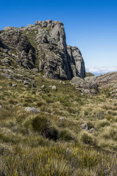 Itatiaia 국립 공원의 산에서 트레킹 하는 동안 보기, — 스톡 사진