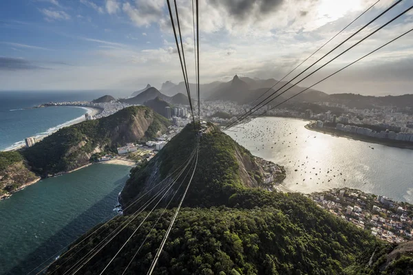 Sunset by the Sugar Loaf mountain — Stock Photo, Image