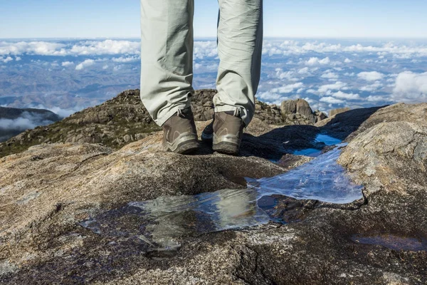 Frozen water seen while hiking the mountains of Parque Nacional de Itatiaia, Serra da Mantiqueira, Rio de Janeiro, Brazil