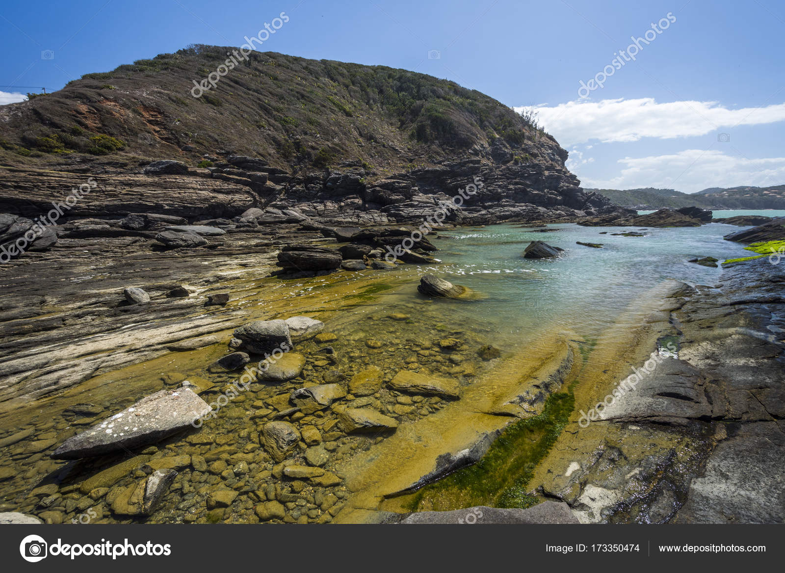 Natural pool in the capital of Brazil 