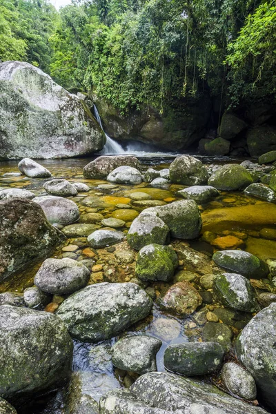 Green Pool Waterfall in Guapimirim sector — Stock Photo, Image