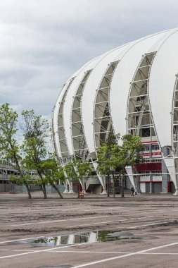Rio Grande Do Sul, Brezilya, Ekim 2017: Beira-Rio Porto Alegre dıştan görülen Stadyumu