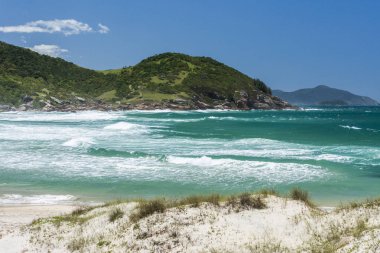 Praia da Guarda yanında Prainha Beach görünümüne Santa Catarina State, Güney Brezilya Emba yapmak