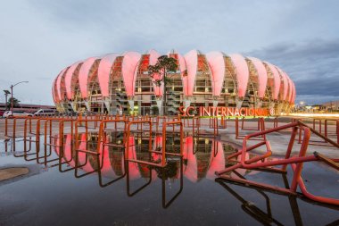 Rio Grande Do Sul, Brezilya, Ekim 2017: Beira-Rio Porto Alegre dıştan görülen Stadyumu