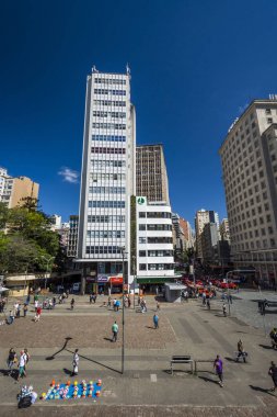 Brezilya, Kasım 2017: Halk pazarına Porto Alegre tarihi şehir merkezinde, Rio Grande do Sul, Brezilya