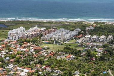 Morro görünümünden Florian polis Campeche kumsala Lampi o yapmak,