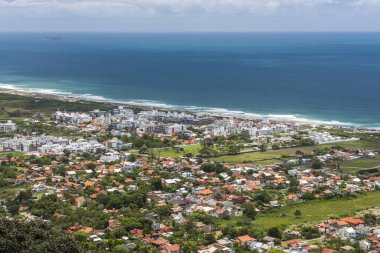 Morro görünümünden Florian polis Campeche kumsala Lampi o yapmak,
