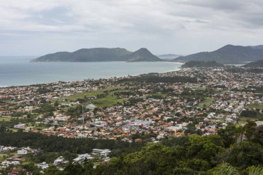 Morro görünümünden Florian polis Campeche kumsala Lampi o yapmak,
