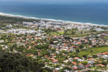 Morro görünümünden Florian polis Campeche kumsala Lampi o yapmak,