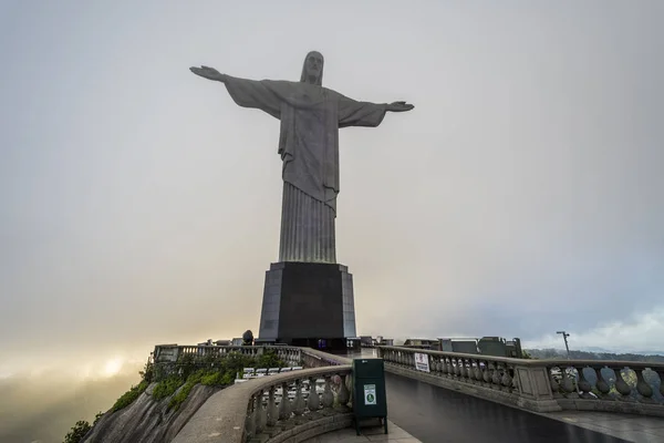 브라질 자네이 2018 보기의 크리스토 Redentor 그리스도 Morro Corcovado Corcovado — 스톡 사진