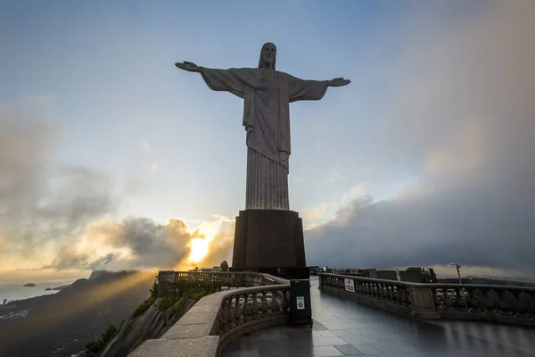 Brazil Rio Janeiro January 2018 View Cristo Redentor Christ Redeemer — Stock Photo, Image