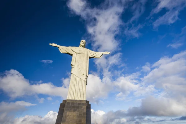 Brazylia Rio Janeiro Stycznia 2018 Widok Cristo Redentor Chrystusa Zbawiciela — Zdjęcie stockowe