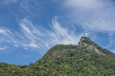 Cristo Redentor (İsa kurtarıcı heykeli) Morro üstüne yapmak Corcovado (Corcovado Dağı) Rio de Janeiro, Brezilya için