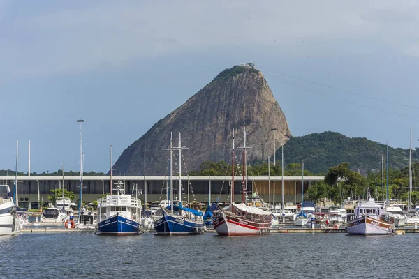 Бразилия Рио Жанейро Марта 2018 Года Лодки Марина Глория Пао — стоковое фото
