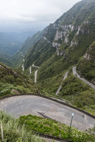 Sinuosas carreteras de Serra do Rio do Rastro — Foto de Stock