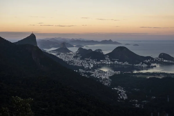Вид Педра Проа Tijuca Park Ріо Жанейро Бразилія — стокове фото