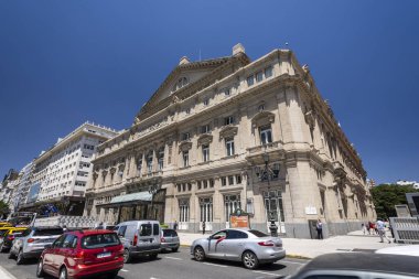 Buenos Aires, Arjantin 'deki tarihi mimari binasının güzel manzarası