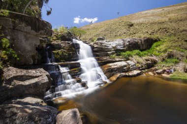 Tres Picos Eyalet Parkı, Rio de Janeiro, Brezilya 'daki güzel yağmur ormanı manzarası