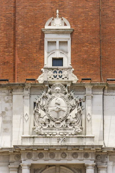 Hermosa Vista Detalle Del Antiguo Edificio Torre Arquitectura Histórica Retiro — Foto de Stock