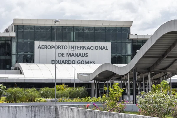 Edificio Principal Aeropuerto Internacional Manaus Eduardo Gomes Amazonas Brasil — Foto de Stock