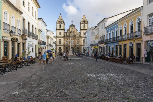 Krásný Výhled Koloniální Kostel Budovy Historickém Centru Salvadoru Bahia Brazílie — Stock fotografie