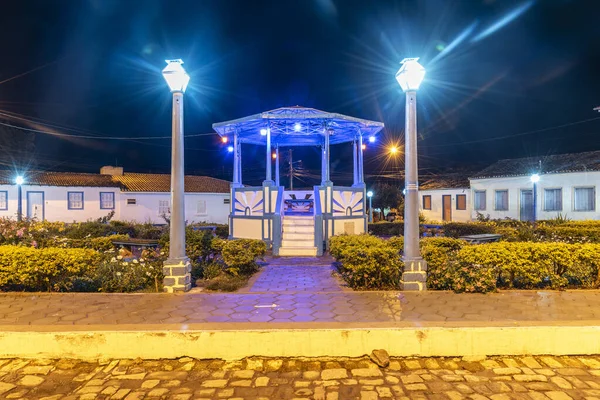 Bandstand Plaza Central Centro Histórico Pequeña Aldea Chapada Diamantina Bahía —  Fotos de Stock