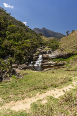 Tres Picos Eyalet Parkı, Rio de Janeiro, Brezilya 'daki güzel yağmur ormanı manzarası