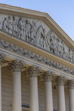 Buenos Aires 'in merkezindeki tarihi Metropolitan Katedrali' ne bakın.