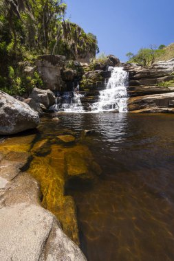 Tres Picos Eyalet Parkı, Rio de Janeiro, Brezilya 'daki güzel yağmur ormanı manzarası