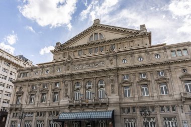 Buenos Aires, Arjantin 'deki tarihi mimari binasının güzel manzarası