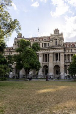 Buenos Aires, Arjantin 'deki Anayasa Mahkemesi' nin eski tarihi binasının güzel manzarası