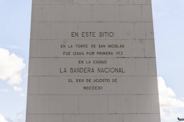 Buenos Aires, Arjantin 'in merkezindeki büyük tarihi dikilitaşa bakın.