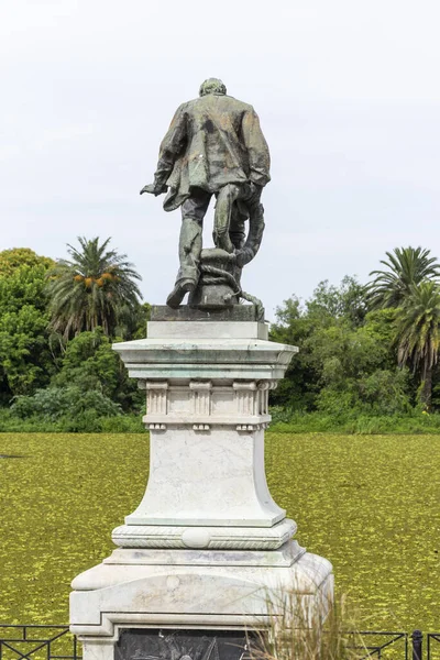 Beautiful View Historic Statue Green Park Buenos Aires Argentina — Stock Photo, Image